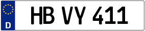 Trailer License Plate
